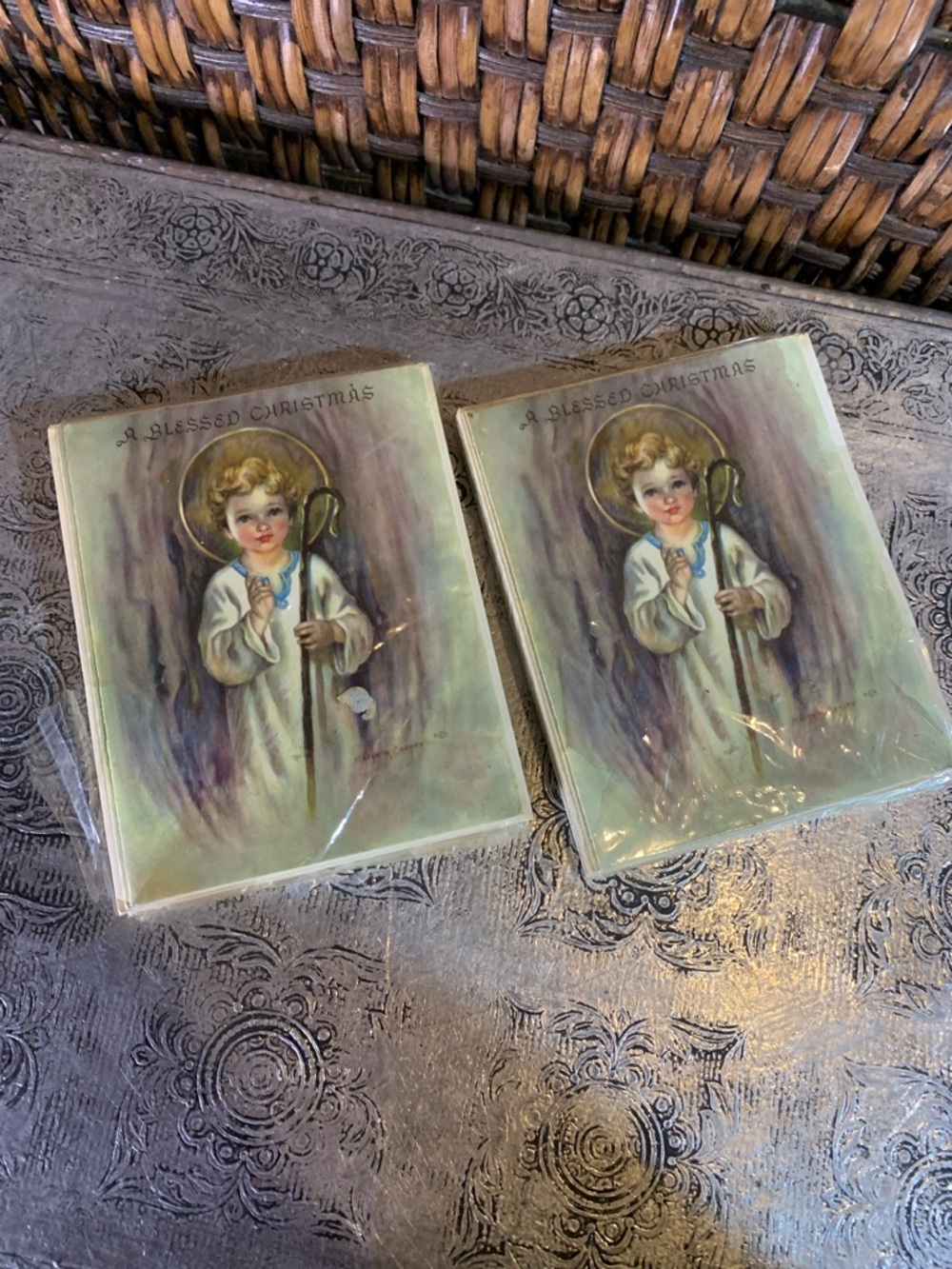 Vintage Angel Christmas Cards 2 Packs